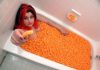 Naked Burglar Found In Tub Eating Cheetos