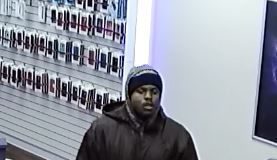 Do you recognize this cell phone store Robbing STL douche?